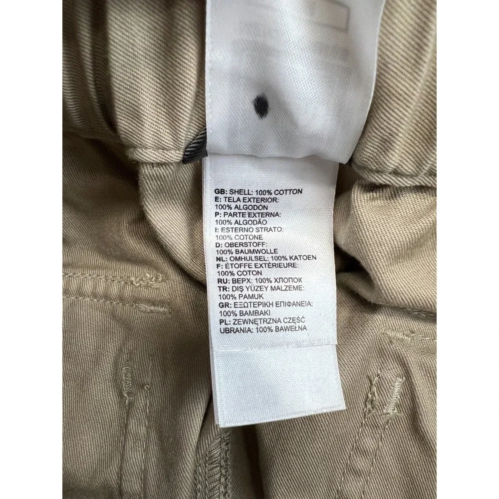 The North Face Convertible Cargo Pants Mens Medium Beige Elastic Waist Gorpcore